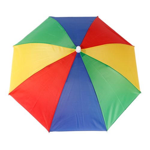 Dual Purpose Compact Size Outdoor Fishing Umbrella Hat, Folding